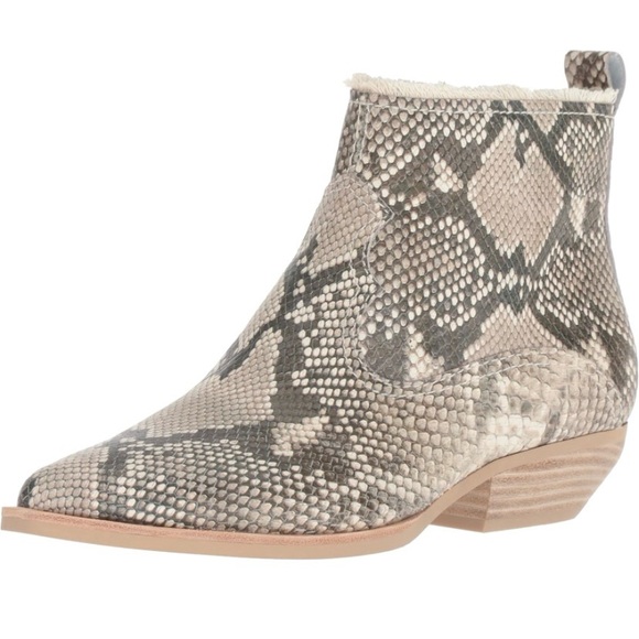 Dolce Vita Unity Snake Print Booties - Picture 3 of 9